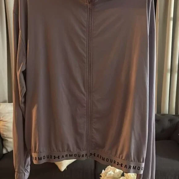 Under Armour Lavender Track Jacket XL Full Zip - Picture 3 of 6